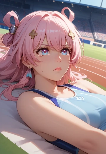 star rail,march 7th,athletic  - AI generated anime art